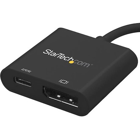StarTech.com USB C to DisplayPort Adapter with 60W Power Delivery Pass-Through - 4K 60Hz USB Type-C to DP 1.2 Video Converter w/ Charging