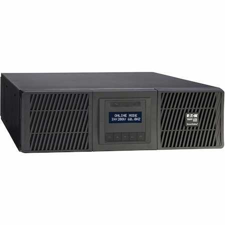 Eaton Tripp Lite Series SmartOnline 6000VA 5400W 208V Online Double-Conversion UPS - 2 L6-20R and 2 L6-30R Outlets, L6-30P Input, Network Card Included, Extended Run, 3U Rack/Tower - Battery Backup