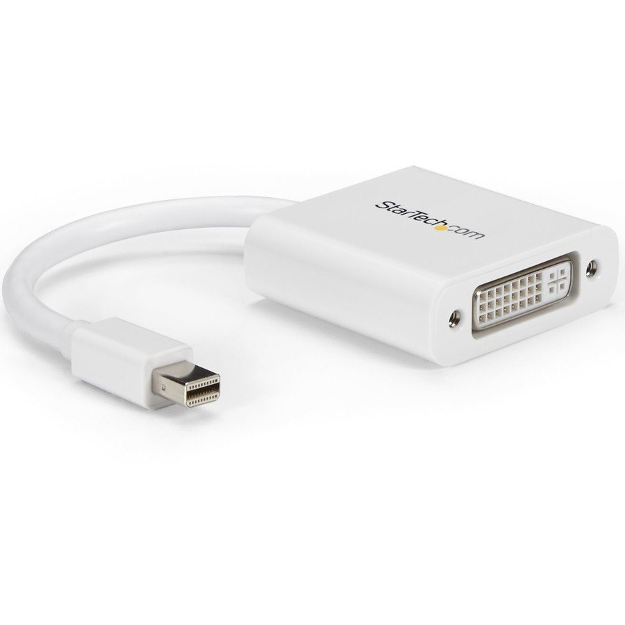 StarTech.com Mini DisplayPort to DVI Adapter, Mini DP to DVI-D Single Link Converter, 1080p Video, Passive, mDP 1.2 to DVI Monitor/Display