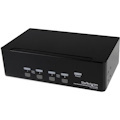 StarTech.com 4 Port Dual DVI USB KVM Switch w/ Audio & USB Hub