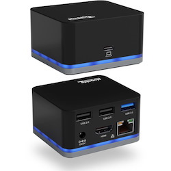 Plugable USB C Cube - Mini Docking Station, Compatible with Thunderbolt 3 Ports and Specific USB-C Systems