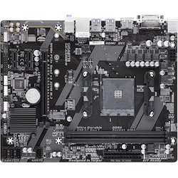 Gigabyte Ultra Durable GA-A320M-H Desktop Motherboard - AMD A320 Chipset - Socket AM4 - Micro ATX