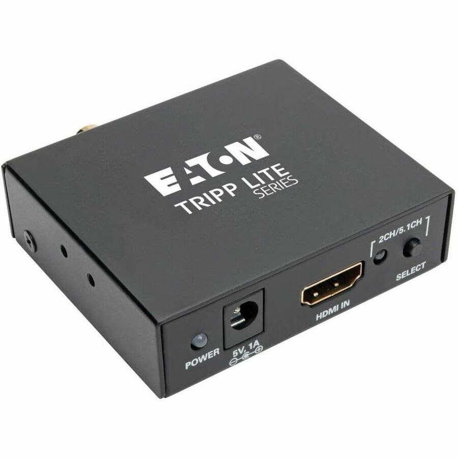 Eaton Tripp Lite Series 4K HDMI Audio De-Embedder/Extractor with TOSLINK, RCA and 3.5 mm Stereo Output, 5.1 Channel, HDCP, 4K 30Hz