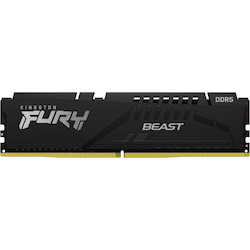 Kingston FURY Beast RAM Module for Motherboard - 16 GB (1 x 16GB) DDR5 SDRAM - 5200 MHz - CL40 - 1.25 V
