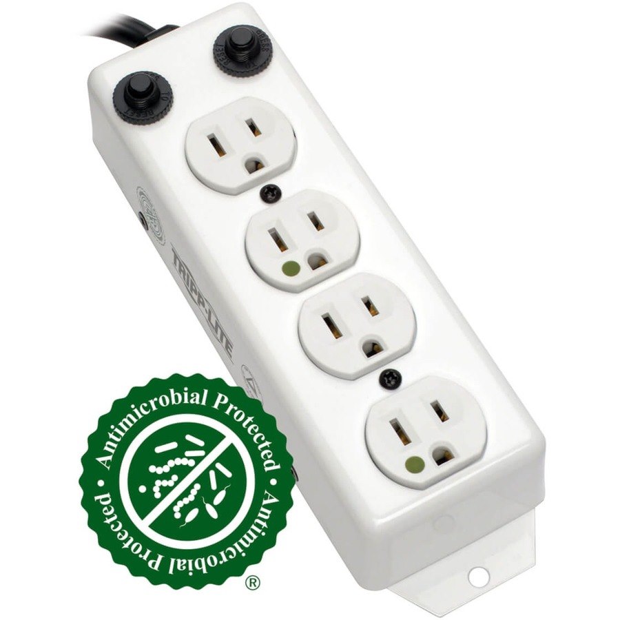 Tripp Lite by Eaton Safe-IT UL 1363A Medical-Grade Power Strip for Patient-Care Vicinity, 4x Hospital-Grade Outlets, 3 ft. Coiled Cord