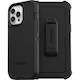 OtterBox Defender Rugged Carrying Case (Holster) Apple iPhone 13 Pro Max, iPhone 12 Pro Max Smartphone - Black