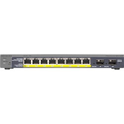 Netgear ProSafe GS110TP 8 Ports Manageable Ethernet Switch - 10/100/1000Base-T, 1000Base-X