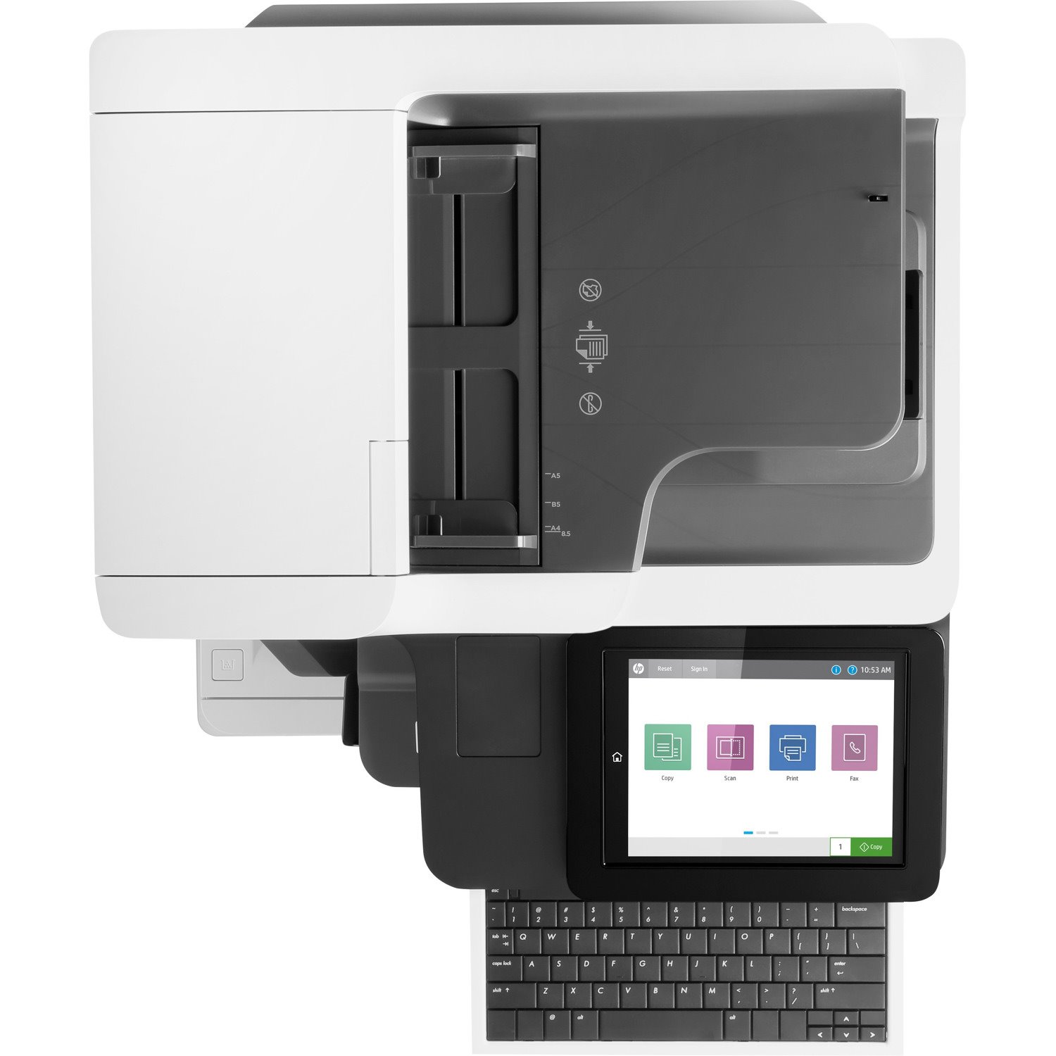 HP LaserJet M633z Laser Multifunction Printer - Monochrome