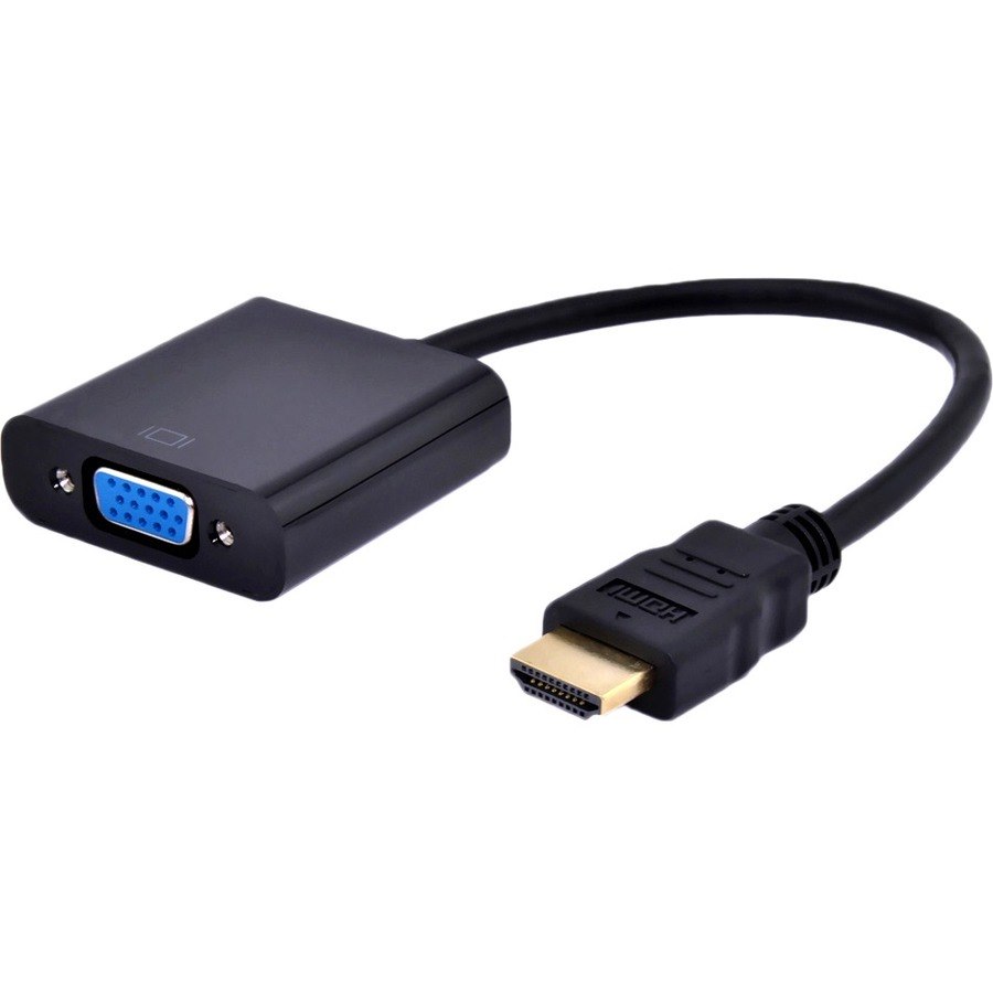 Axiom HDMI Male to VGA Female Adapter with Audio (Black)