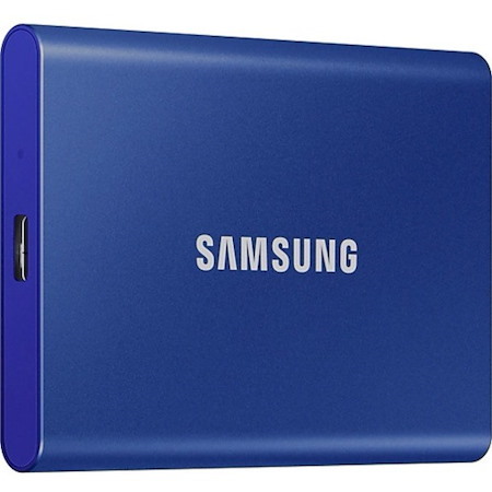 Samsung T7 MU-PC500H/AM 500 GB Portable Solid State Drive - External - PCI Express NVMe - Indigo Blue