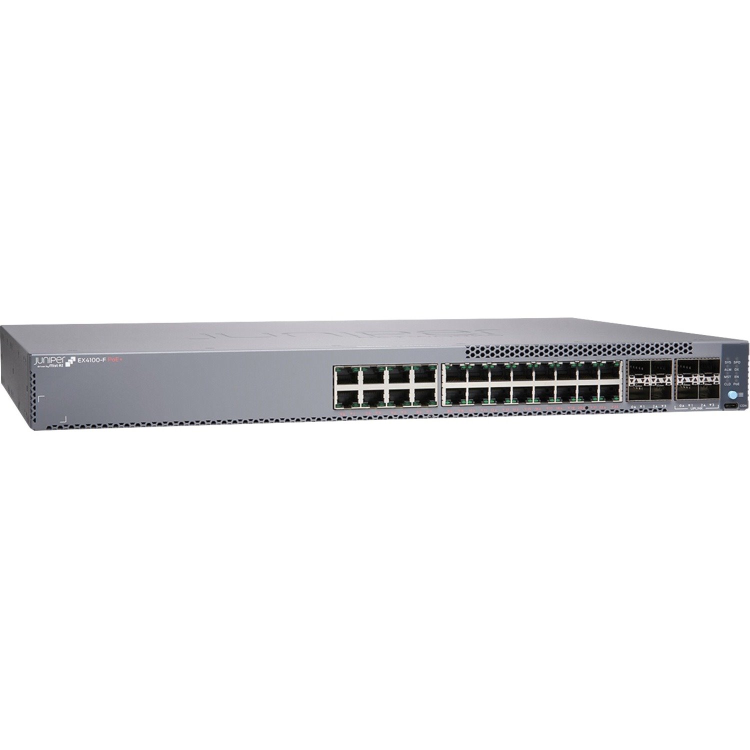 Juniper EX4100-F EX4100-F-24P 24 Ports Manageable Ethernet Switch - Gigabit Ethernet, 10 Gigabit Ethernet - 10/100/1000Base-T, 10GBase-X - TAA Compliant