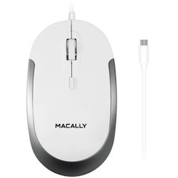 Macally USB-C Optical Quiet Click Mouse for Mac/PC