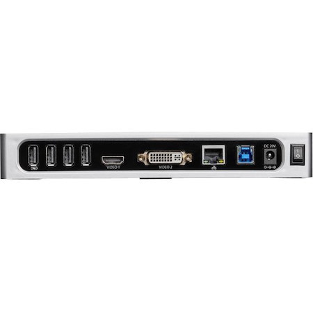 StarTech.com USB 3.0 Docking Station - Dual Monitor Laptop Dock with HDMI & DVI/VGA - 6x USB Type-A Hub, GbE - Universal Windows & Mac