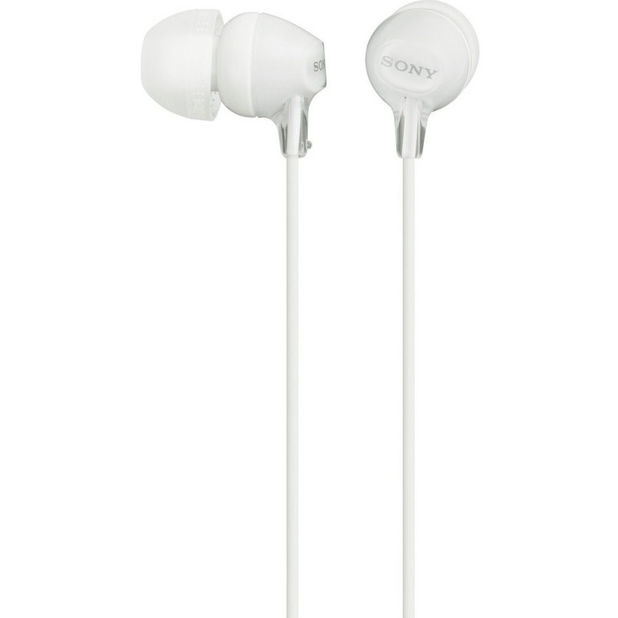 Sony MDR-EX15AP/W Wired Earbud Stereo Earset - White