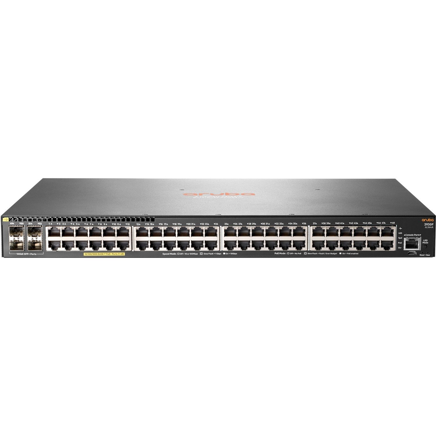 Aruba 2930F 48G PoE+ 4SFP+ TAA-compliant Switch