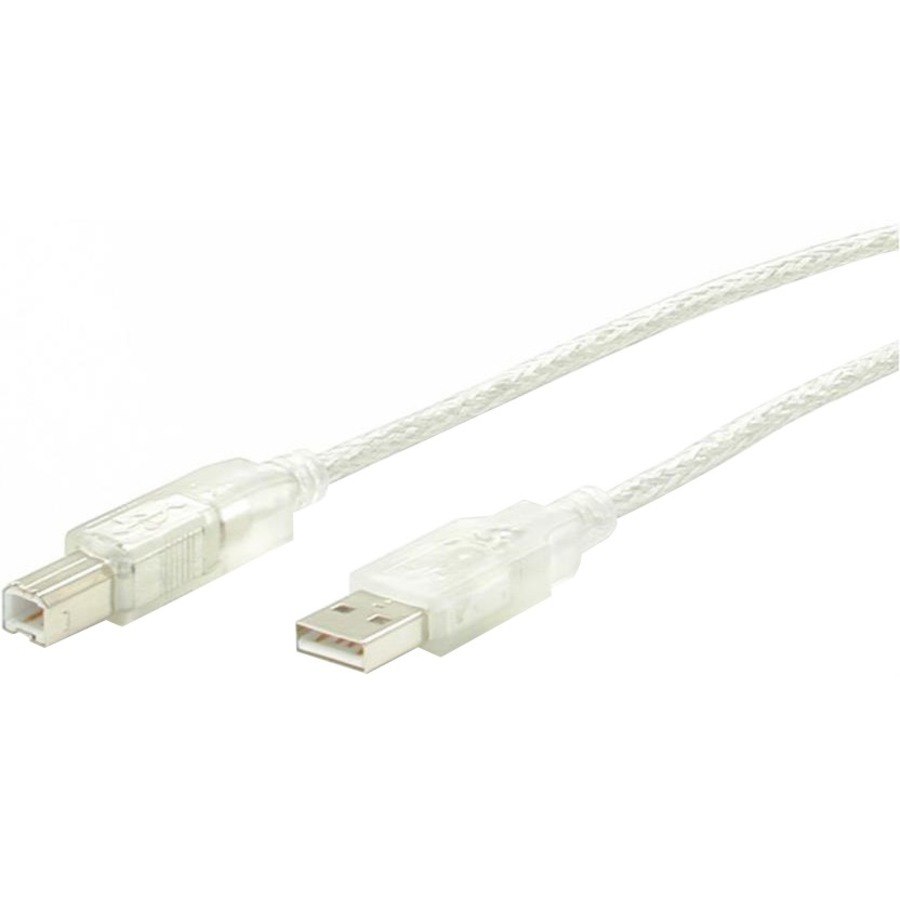 StarTech.com StarTech.com Transparent USB 2.0 cable - 4 pin USB Type A (M) - 4 pin USB Type B (M) - 10 ft