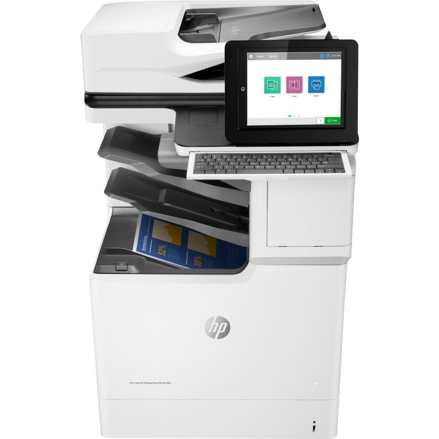 HP LaserJet Managed E67660z Laser Multifunction Printer - Colour