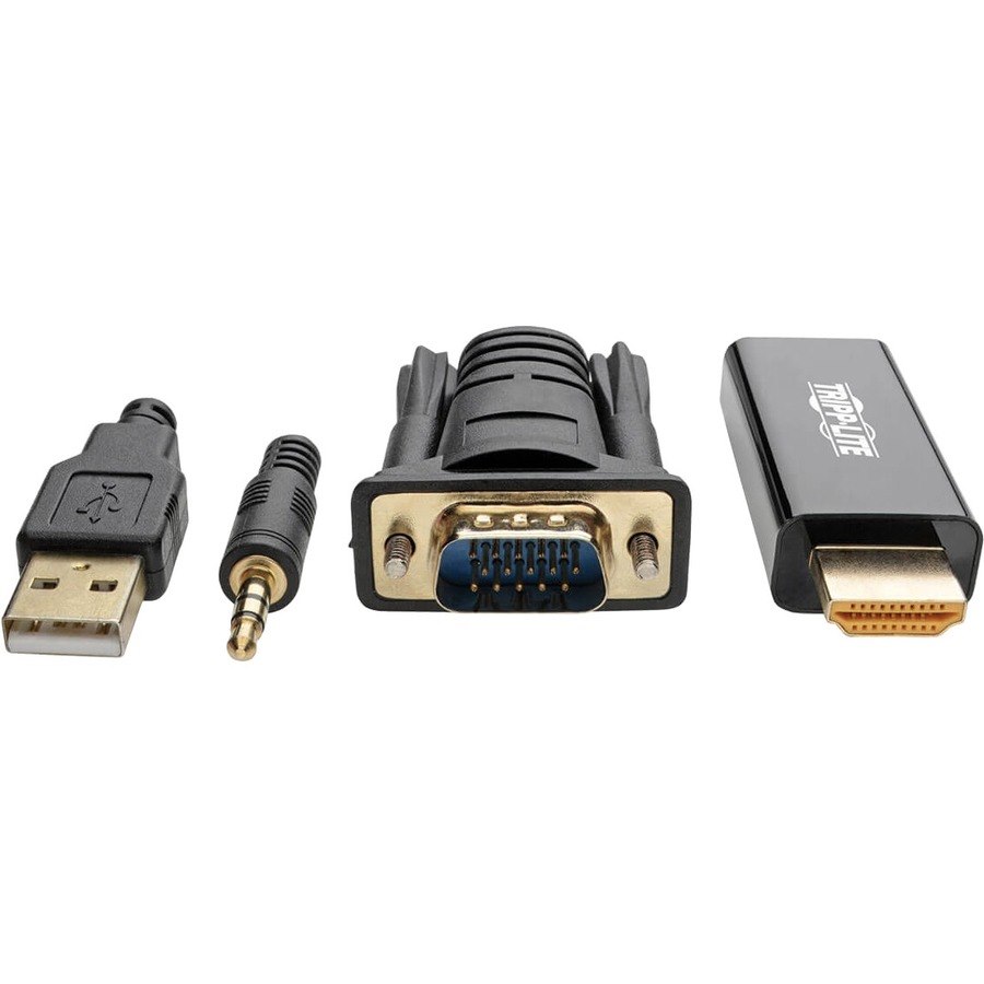 Tripp Lite by Eaton VGA to HDMI Adapter Cable with Audio and USB Power (M/M), 1080p 60 Hz, 6 ft. (1.8 m)