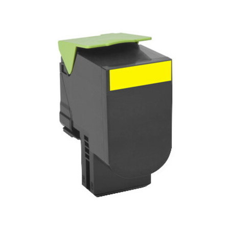 Lexmark Unison 808HY Original High Yield Laser Toner Cartridge - Yellow - 1 Pack