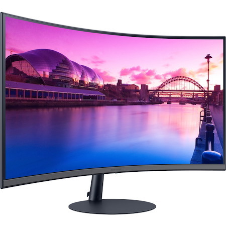 Samsung Essential S32C390EAE 32" Class Full HD Curved Screen LCD Monitor - 16:9 - Black, Dark Blue Gray