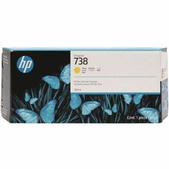 HP 738M Original Inkjet Ink Cartridge - Yellow Pack