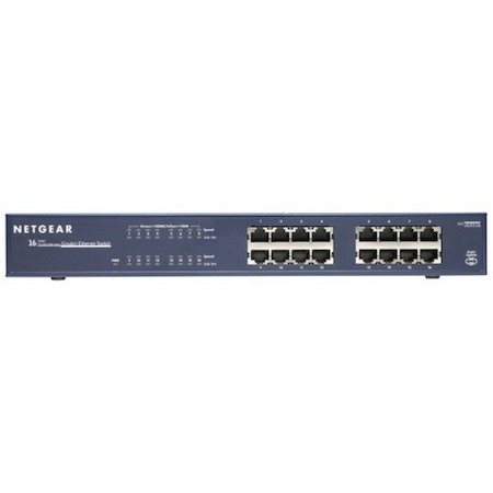 Netgear ProSafe JGS500 JGS516 16 Ports Ethernet Switch - Gigabit Ethernet - 10/100/1000Base-T