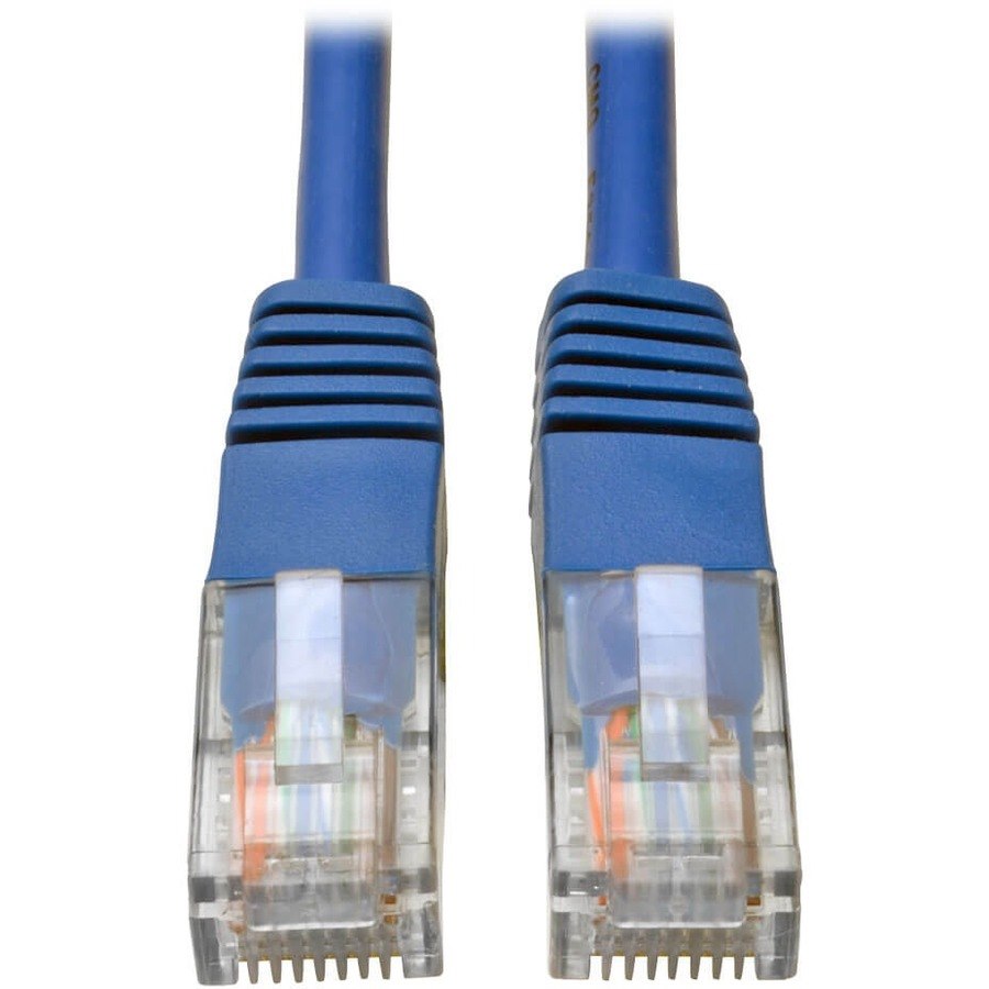 Eaton Tripp Lite Series Cat5e 350 MHz Molded (UTP) Ethernet Cable (RJ45 M/M), PoE - Blue, 20 ft. (6.09 m)