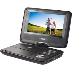 Naxa NPD-703 Portable DVD Player - 7" Display - Black