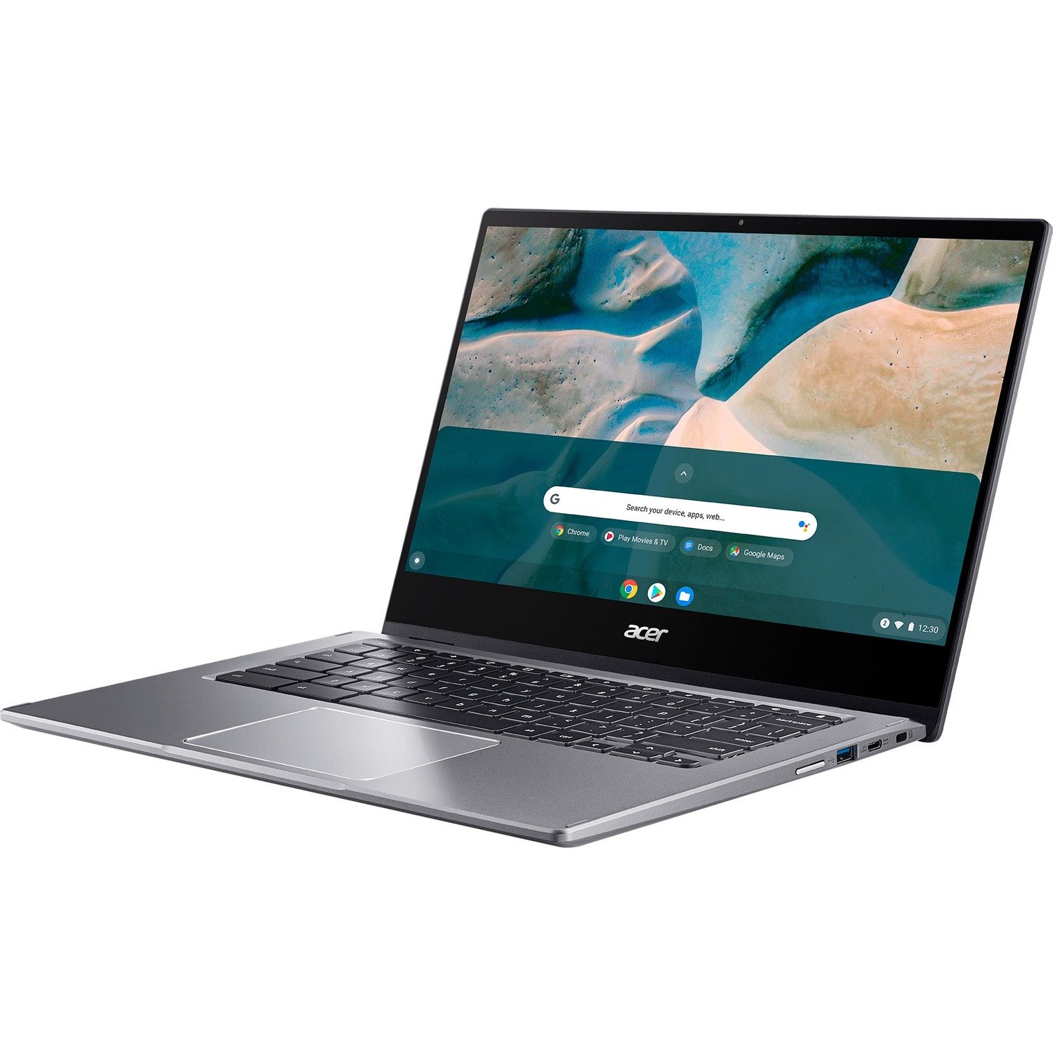 Acer CP514-1WH CP514-1WH-R2F5 14" Touchscreen Convertible 2 in 1 Chromebook - Full HD - 1920 x 1080 - AMD Ryzen 7 3700C Quad-core (4 Core) 2.30 GHz - 8 GB Total RAM - 256 GB SSD