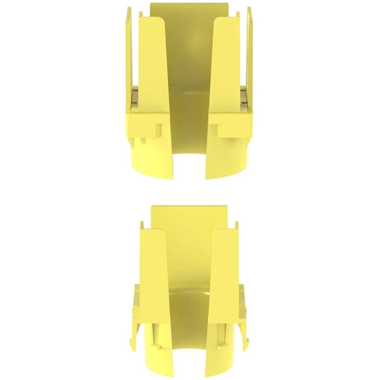 Panduit FiberRunner&reg; 1-Port Spillout, 2x2, Yellow