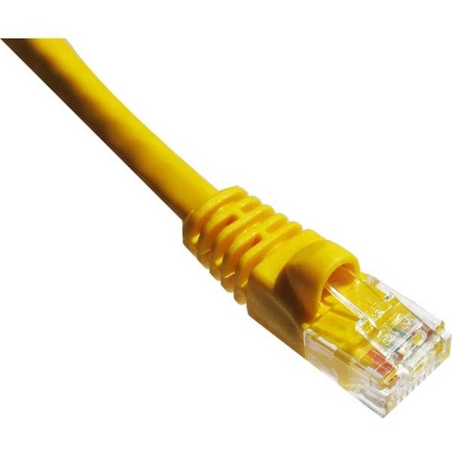 Axiom 2FT CAT6A 650mhz Patch Cable Molded Boot (Yellow)