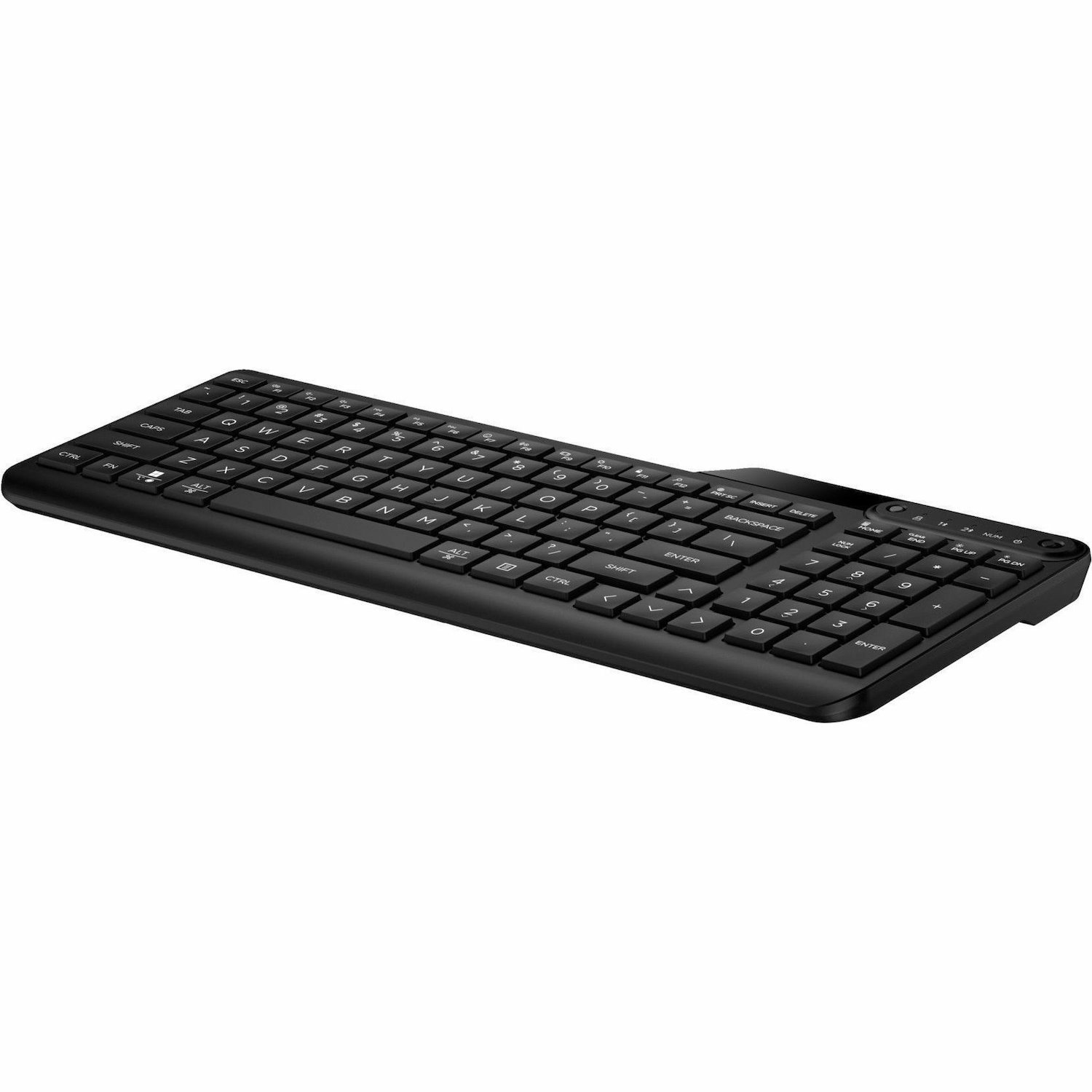 HP 475 Keyboard - Wireless Connectivity - USB Type A Interface - Jet Black