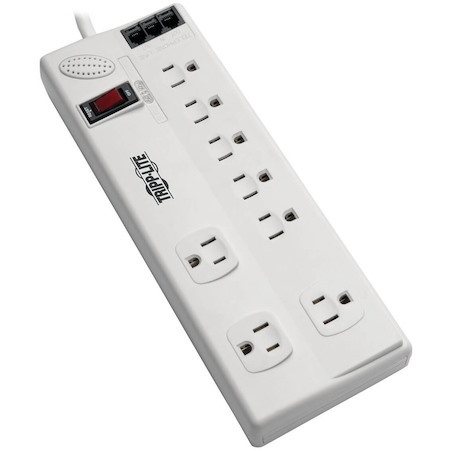Tripp Lite by Eaton 8-Outlet Surge Protector with DSL/Phone Line/Modem Surge Protection - 3150 Joules, 6 ft. (1.83 m) Cord