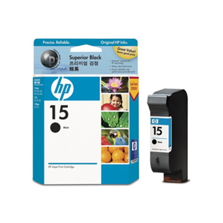 HP 15 Original Inkjet Ink Cartridge - Black Pack