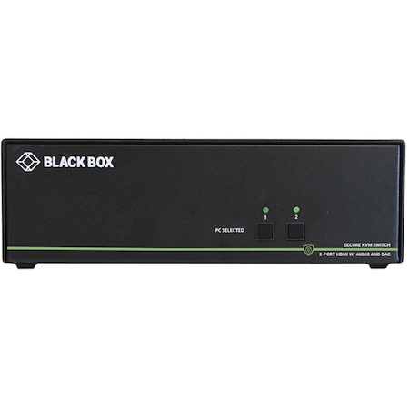 Black Box Secure NIAP 3.0 KVM Switch - Dual-Head, HDMI, CAC, 4K, 2-Port