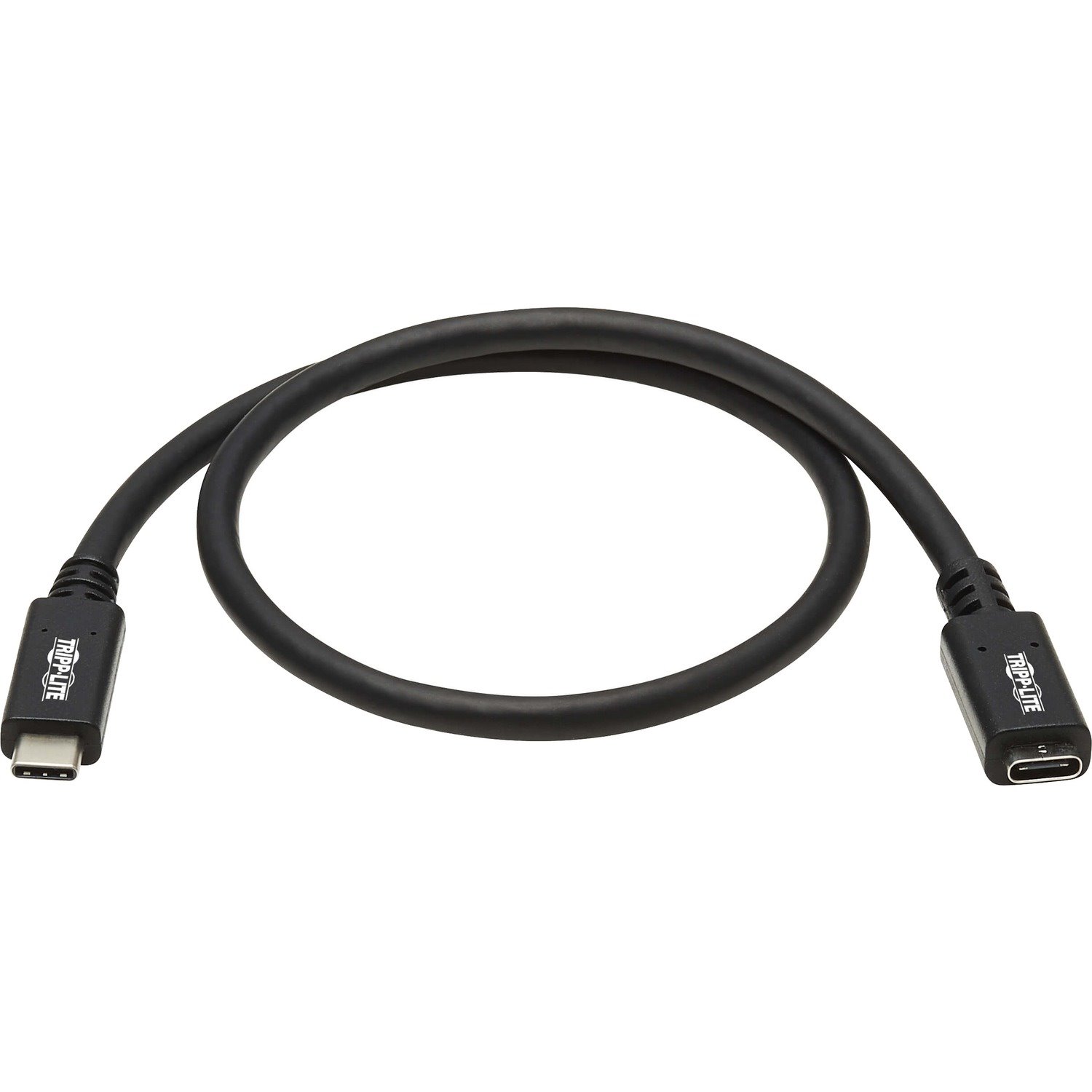 Eaton Tripp Lite Series USB-C Extension Cable (M/F) - USB 3.2 Gen 2 (10Gbps), Thunderbolt 3 Compatible, Black, 20 in. (0.5 m)