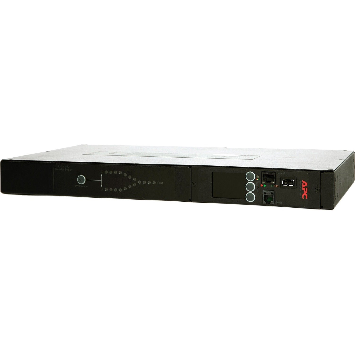 APC by Schneider Electric Rack ATS, 208V, 20A, C20 in, (8) C13 (1) C19 out