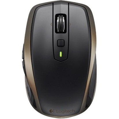 Logitech MX Anywhere 2 Mouse - Bluetooth - USB 2.0 - Darkfield - 8 Button(s) - Black