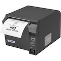 Epson TM- T70II Desktop Direct Thermal Printer - Monochrome - Receipt Print - USB - Parallel - With Cutter - Dark Grey
