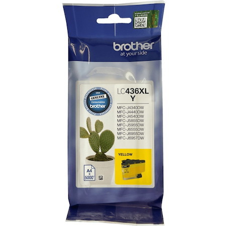 Brother LC436XLY Original Inkjet Ink Cartridge - Single Pack - Yellow - 1 Pack