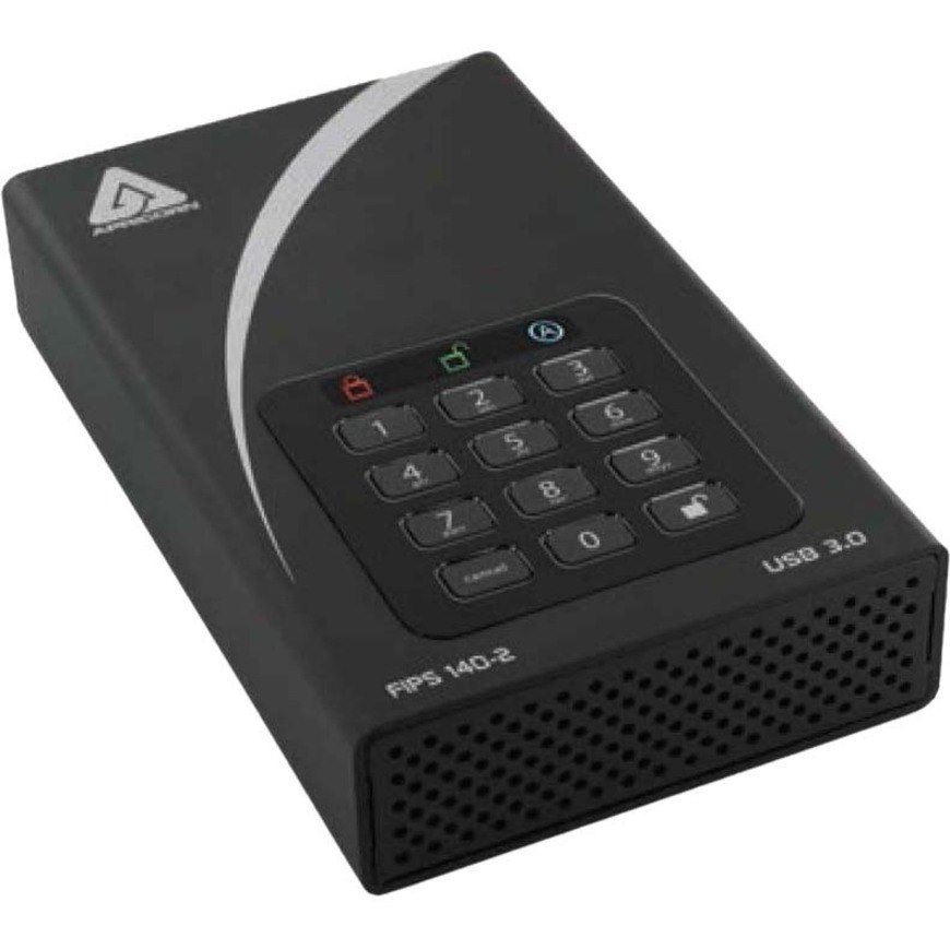 Apricorn Aegis Padlock DT FIPS ADT-3PL256F-2000 2 TB Desktop Hard Drive - 3.5" External - Black