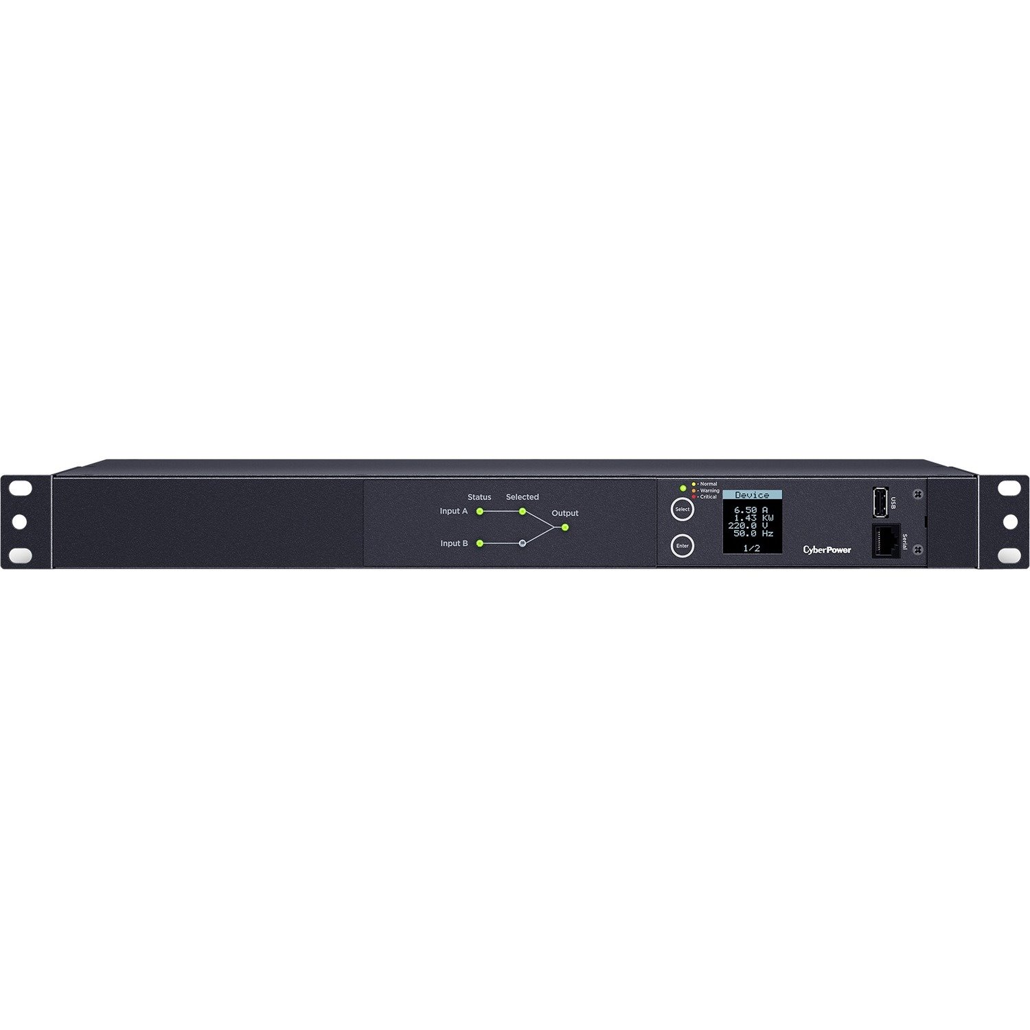 CyberPower Metered ATS PDU PDU24006 10-Outlets PDU