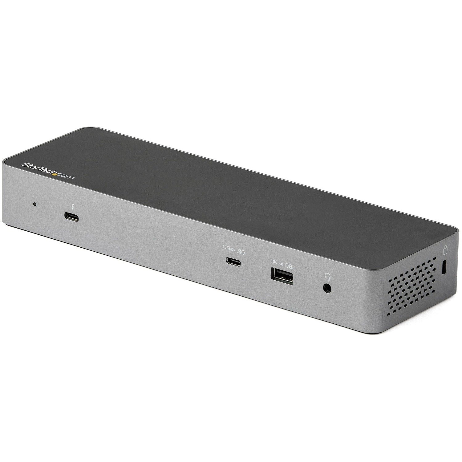 StarTech.com USB Type C, Thunderbolt 3 Docking Station for Monitor/Notebook/Workstation - 96 W - Black, Space Gray