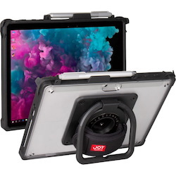 The Joy Factory aXtion Edge MP Rugged Carrying Case Microsoft Surface Go, Surface Go 2 Tablet - Black, Transparent