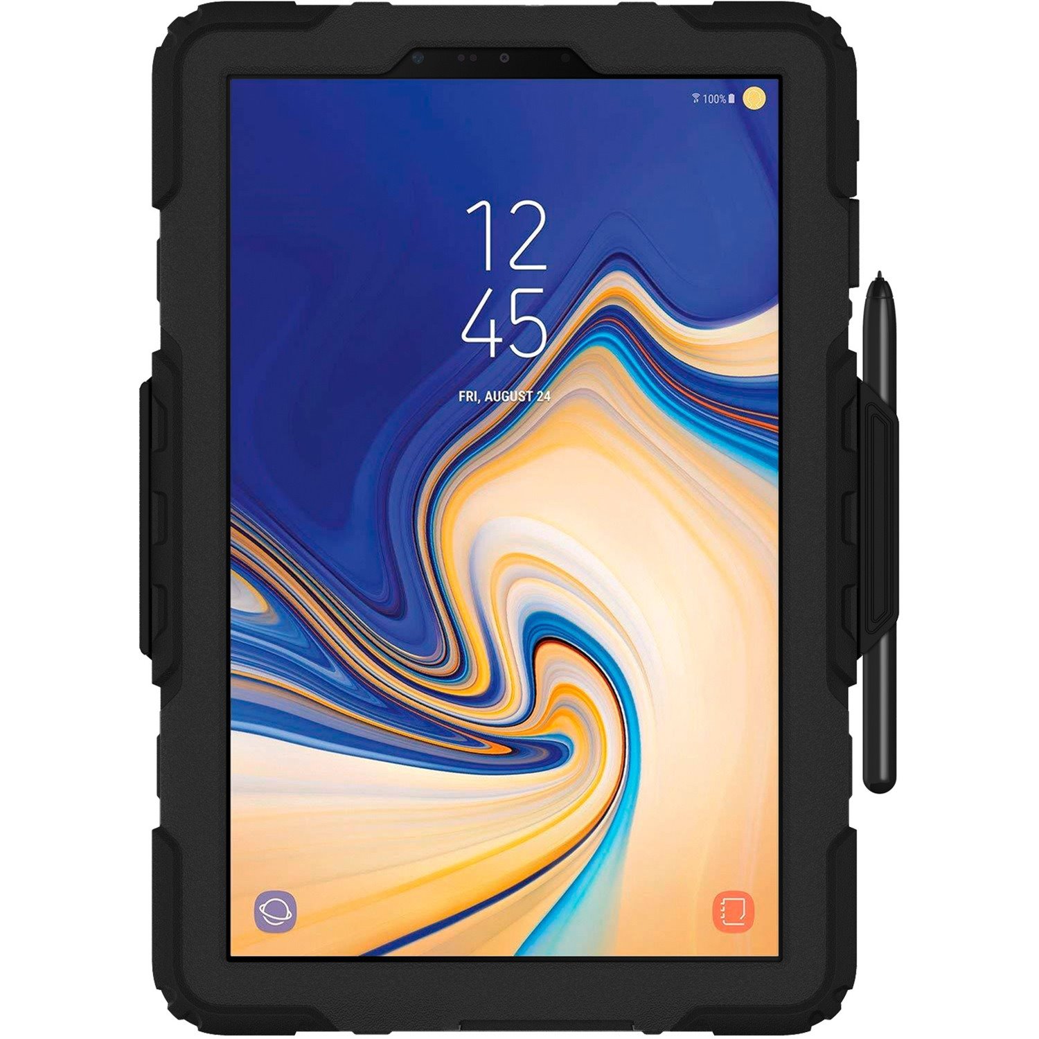 Griffin Survivor All-Terrain Case for Samsung Tablet - Texture - Black, Transparent