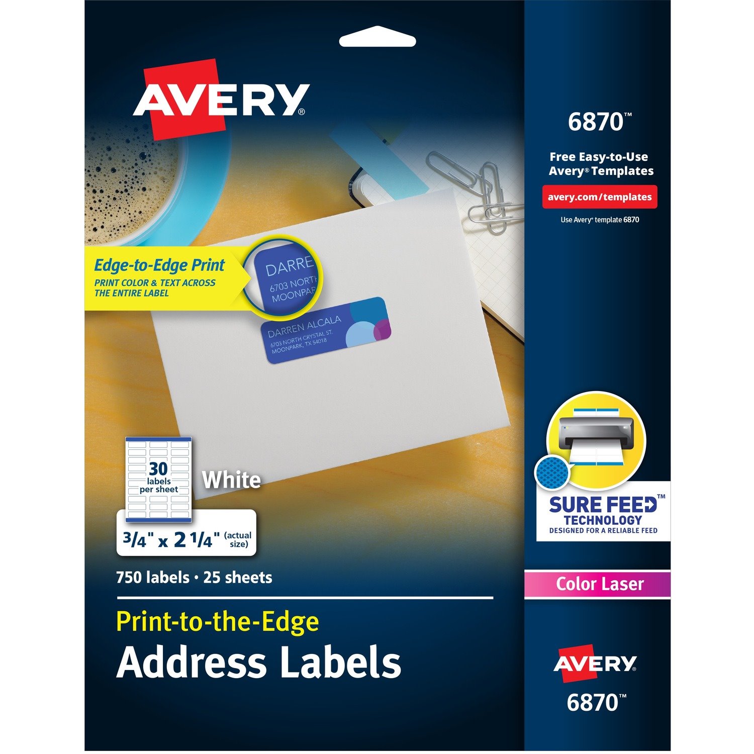 Avery&reg; Print-to-the-Edge Copier Address Labels
