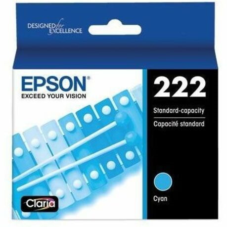 Epson T222 Original Standard Yield Inkjet Ink Cartridge - Cyan Pack