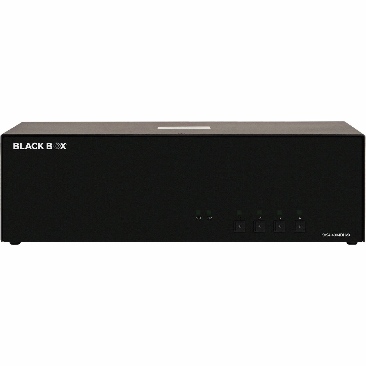 Black Box Secure NIAP 4.0 Certified KVM Switch - 4-Port, Quad-Monitor, DVI, HDMI, DisplayPort, CAC