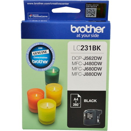 Brother LC231BKS Original High Yield Inkjet Ink Cartridge - Black Pack