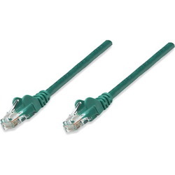 Intellinet Network Solutions Cat6 UTP Network Patch Cable, 7 ft (2.0 m), Green